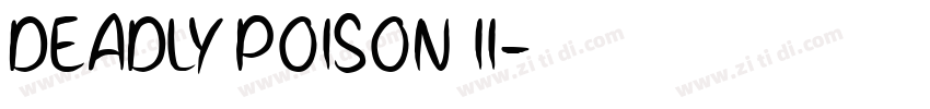 DEADLY POISON II字体转换